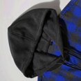 thumbnail image 4 of TKKCS Mens Hooded Plaid Flannel Shackets- Long Sleeve Buttons and Zipper Pockets Daily Wear Fall Winter Button Down Casual Shirt Jackets Blue Size S, 4 of 8