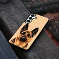 thumbnail image 4 of WIRESTER Shockproof Soft Rubber Cover Case for Samsung Galaxy A16 5G 6.7", Black Tan German Shepherd Dog On Sunset Background, 4 of 5