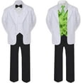 thumbnail image 2 of Boy Formal Tuxedo Wedding Easter Party Black Suit sz 5,6,7,8,10,12,14,16,18,20, 2 of 3
