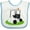 White and Blue, variant on Inktastic Golf Cart Golfing Boys or Girls Baby Bib