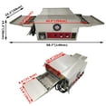 thumbnail image 2 of 12inch Pizza Baking Oven Countertop Conveyor Pizza Oven 220V 0~300℃ for Bread Cookie Pizza, 2 of 12