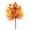 Z2#Orange, 9.8*7.9 inch, variant on Artificial Fall Floral Stem, Harvest Floral Sprig, Artificial Maple Leaf Pick, Fall Pumpkin Stem, Autumn Foliage Pick, Faux Seasonal Stem With Maple Foliage and Speckled Pumpkin Ornament