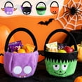 thumbnail image 5 of Fwttom Halloween Trick or Treat Bucket - Portable Holiday Candy Bucket, Halloween Decorations Pumpkin Candy Bags Gifts for Kids, 5 of 7