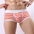 thumbnail image 2 of B91xZ sous-Vêtements Homme en Coton Extensible Évacuant l'Humidité, Orange TG, 2 of 4