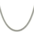 thumbnail image 2 of 925 Sterling Silver Solid Polished 5mm Curb Chain Bracelet 7 Inch Lobster Claw Link Bracelet for Women and Men, 2 of 2