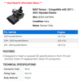 thumbnail image 2 of MAP Sensor - Compatible with 2011 - 2021 Hyundai Elantra 2012 2013 2014 2015 2016 2017 2018 2019 2020, 2 of 2