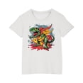 thumbnail image 3 of Lopecy-Sta Funny Dinosaur T-Shirt for Kid Boys Short Sleeve Graphic T-Shirt Round Neck Tees for 3-14 Years, 3 of 4