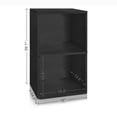 Way Basics 2-Shelf Cube Bookshelf, Vinyl Record Album Storage Furniture ...