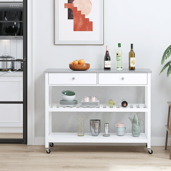 Kitchen Island Stainless Steel Top