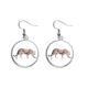 thumbnail image 1 of Cheetah Brown animal Pendientes pendientes de plata colgantes joyas señora Unbranded M, 1 of 3