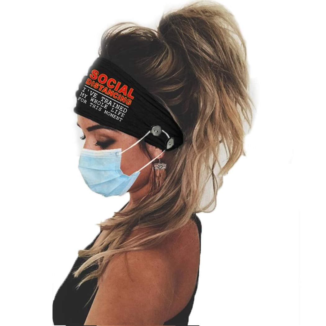 Yoga 2pc Headband Sweatband Head Wrap Womens Fashion Hair Accessories Stretch 