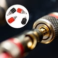 thumbnail image 4 of Uxcell 8 Pcs Jack Banana, 24A 6 x 4mm Montaje en Panel Jack Banana Femenino, Adaptador de Poste de Conexión de 4mm para Conectores Banana, Rojo y Negro, 4 of 5