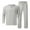 Grey, variant on JLFKNG Men 2 Pieces Cotton Linen Set Shirt Long Sleeve And Casual Beach Pants Summer Yoga Outfits Comfy Summer Clothes