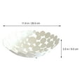 thumbnail image 5 of OUNONA White Iron Fruit Basket with Hollow Round Pattern and Petal Design for Elegant and Stylish Fruit Storage, 5 of 6