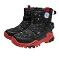 thumbnail image 3 of Ramiter Boys Girls Snow Boots Outdoor Slip Resistant Insulated Waterproof Winter Snow Boots Black,2, 3 of 6