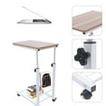 thumbnail image 5 of Miumaeov Mobile Sofa Side Table, Height Adjustable Rolling Bedside Table, Notebook Tablet Coffee Tray Portable Snack Table, 5 of 10