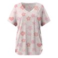 thumbnail image 4 of MEICHEN Spring Fresh Small Print Casual and Comfortable Stylish Women's Top Summer T Shirts for Women, 4 of 5