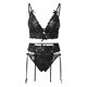 thumbnail image 3 of Gibobby Ropa sexy de mujer para sexo Camisola de lencería para mujer, con corte de red entrecruzado, sin mangas, sexy, vestido de peluche(Negro, M), 3 of 5
