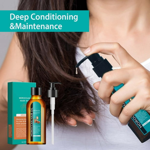 Fiudx Aceite Capilar Marroquí, Tratamiento Nutritivo de Jojoba, Elixir Hidratante y Abrillantador, Solución Reparadora de Daños, Fácil Aplicación para Todo Tipo de Cabello, Rutina Diaria de Cuidado C