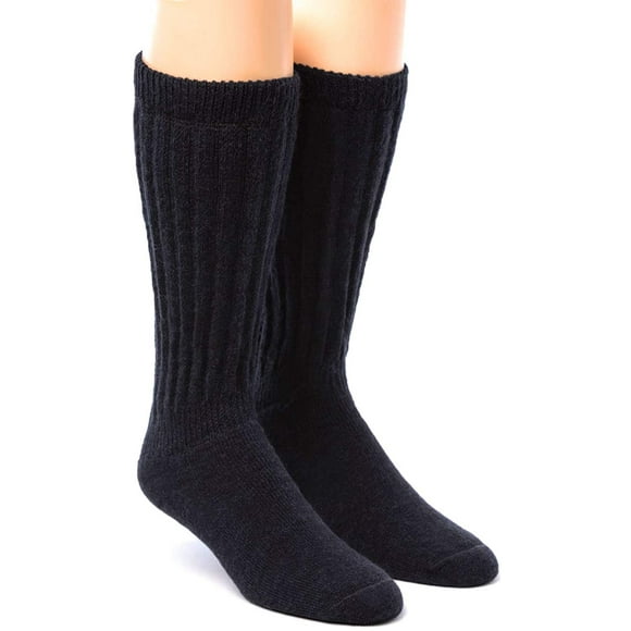 Warrior Alpaca Socks Extra Wide Loose Top Alpaca Socks Unisex Comfort Band Crew
