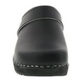 thumbnail image 3 of BJORK Maja Open Back Wood Leather Clogs (Black/Black - EU42), 3 of 9