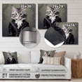 thumbnail image 4 of Designart "Elegance in Whiskers Feline Grace" Animals Metal Wall Decor, 4 of 5