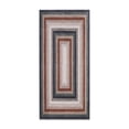 thumbnail image 2 of Garvee 2'x10' Farmhouse Bordered Runner Rug Braid Printed Carpet, Washable Soft Non Slip Rug for Hallway Bedroom Entryway, Blue, 2 of 7