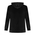 thumbnail image 5 of Gibobby Girls Oversized Hoodie Shirts Dressy Casual Long Sleeve Gradient Color Hooded Pullover Tops Loose Kids Preppy Clothes(Black,8-9 Years), 5 of 6