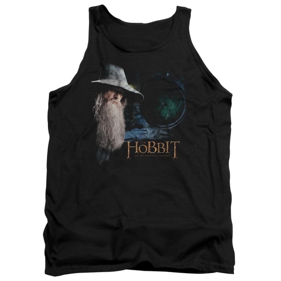 The Hobbit The Door Adult Tank Top Black