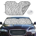 thumbnail image 2 of Balery Hand Drawn Snake Print Car Windshield Sun Shade,Windshield Sunshade for Car Pickup Truck SUV Accessories-, 2 of 7