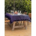 thumbnail image 3 of Outdoor Tablecloth with Umbrella Hole for Patio/Picnic/Party/Camping, Foggy Forest Purple Waterproof Table Cloth Rectangle Table Cover Washable, Spooky Branch Tree Crow Bird Moon (60"x 120"), 3 of 9