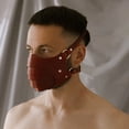 thumbnail image 1 of Juguetes sexuales rojos para hombres, Cosplay de Bdsm Gay, cuero, Bondage, fetiche, máscara impermeable, Punk, juego para adultos, Carnaval, fiesta, ataduras eróticas Qiuyongming unisex, 1 of 1