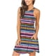 thumbnail image 1 of Vestidos lisos sueltos sin mangas para mujer Vestido corto informal con bolsillos Tie-Dye Rainbow Gradient Print Dress Pompotops ghjkhdj10452, 1 of 7