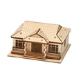 thumbnail image 2 of Colección de rompecabezas de casas de madera en 3D: escena de arquitectura de edificios y modelos de madera. Nivel 1, 2 of 9