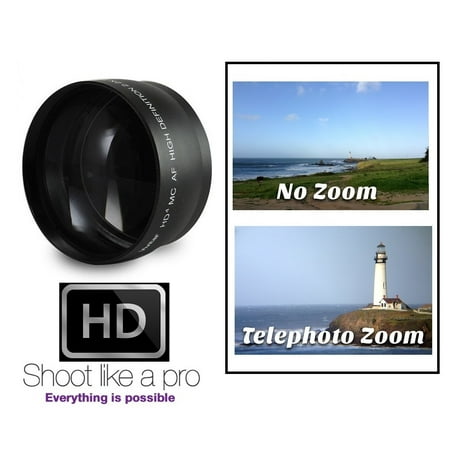 Image of 2.2X Hi Def Telephoto Lens for Nikon D3500 (55mm Compatible)