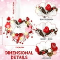 thumbnail image 2 of Guvpev 4 Pcs 9" Mini Valentine Wreath for Front Door Small Valentine's Day Heart Wreath Decor for Kitchen Cabinet Porch Wall Window Chair(Heart Style), 2 of 12