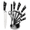 black, variant on 9PCS Black Kitchen Knife Set Stainless Steel Hollow Handle Chef Knives Complete Set