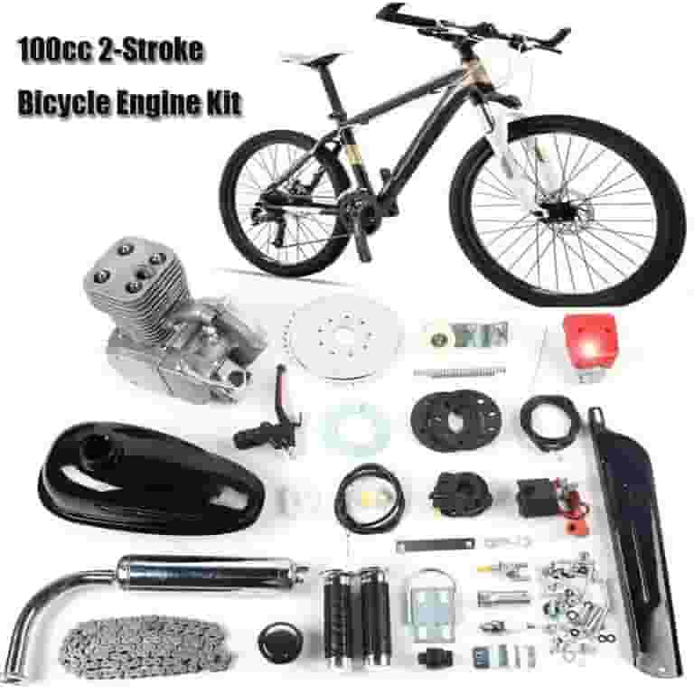 100CC 2-Stroke Bicycle Motor Kit,Petrol Gas Motorized Motor Bike