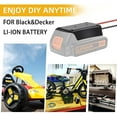 thumbnail image 2 of Adaptador Convertidor de Batería para Negro y Decker 18V 20V Batería Li-ion LB20 DIY Power Adaptador de Ruedas Power Conector con Cables 14AWG, 2 of 7