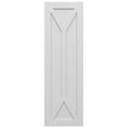thumbnail image 5 of Ekena Millwork 15"W x 32"H True Fit PVC San Carlos Mission Style Fixed Mount Shutters, White (Per Pair - Hardware Not Included), 5 of 9