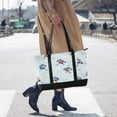thumbnail image 4 of FORMRS Canvas Laptop Tote Bag for Women with 15.6" Computer Compartments Shoulder Handbag, Hockey Action Zone, 4 of 7