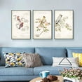 thumbnail image 3 of wall26 Floating Framed Canvas Wall Art for Living Room, Bedroom Vintage Bird Flower Canvas Prints for Home Decoration Ready to Hang - 16"x24"x3 Panels, 3 of 4