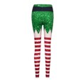 thumbnail image 1 of WILLBEST Pantalones de Yoga con Estampado de Red A Rayas Navideñas para Mujer, Mallas Ajustadas de Cintura Alta, Leggings de Entrenamiento para Mujer, Cómodos, Elásticos Y Suaves Grande, 1 of 6