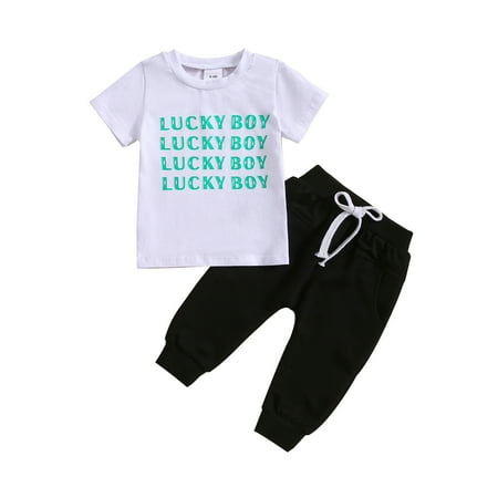 

TJAZFJPA Baby Boy Clothes Winter Toddler Boys Short Sleeve Prints T Shirt Tops Shorts Child Kids 2Pc Set Outfits Clothes Kids Sweatsuit Boys Cute Baby Boy Outfits for Photoshoot