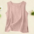 thumbnail image 5 of Shadoumai Women Cotton Linen Tank Tops Loose Fit Casual Sleeveless Summer Linen Shirts Lightweight Gauze Crewneck Camisole 2026, 5 of 6