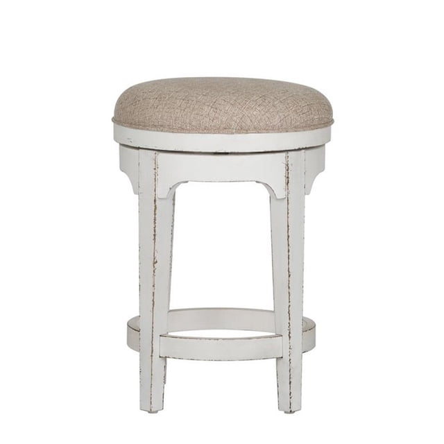 Tabouret Pivotant Console Blanc Magnolia Manor