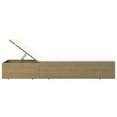 thumbnail image 1 of vidaXL Sunlounger Poly Rattan Brown and Cream White, 1 of 5