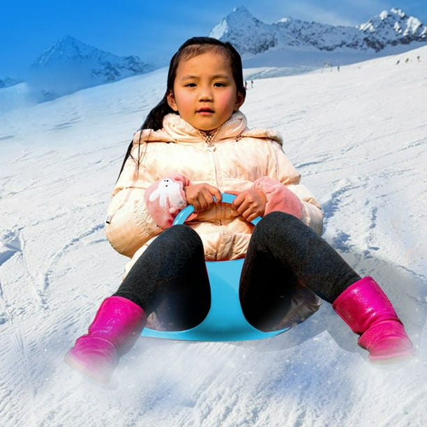 Hot6sl Ofertas Del Día Tabla de Esquí Portátil de Plástico para Esquiar En Invierno, Tabla de Trineo de Nieve con Asa Grande para Niños y Adultos, Tabla de Nieve, Hierba y Arena