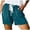 shorts 125#Blue, variant on WAYUTE Shorts for Women Solid Color Drawstring Waist Sports Workout Thin Cozy Shorts with Pockets Casual Versatile Summer Dailywear