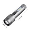 thumbnail image 3 of HOARBOEG Flashlight Outdoor Strong Highlight Zooming Flashlight Telescopic Portable USB Charging Emergency Light LED Flashlight, 3 of 6